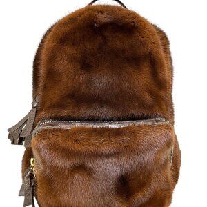 Nancy Gonzalez Mink and Crocodile Backpack Bag